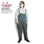 COOKMAN Cook man комбинезон FISHERMANS BIB OVERALL STRIPE DARK GREEN мужской женский для мужчин и женщин кок man 