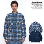 SALE セール リベレイダース シャツ Liberaiders MULTI POCKETS PLAID SHIRT メンズ 長袖 チェックシャツ ネルシャツ 送料無料