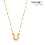  Crimie колье CRIMIE LETTER RIBBON HORSE SHOE NECKLACE 24KDP