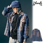 2025 冬 先行予約 10月下旬〜11月上旬入荷予定 グラム シャツ glamb Splash Damage Flannel Shirt 送料無料 キャンセル不可