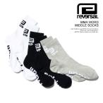 リバーサル ソックス reversal MMA WORD MIDDLE SOCKS メンズ 靴下 クルーソックス ミドルソックス rvddw ストリート