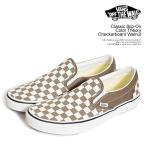 ショッピングSlip ヴァンズ スニーカー VANS Classic Slip-On Color Theory Checkerboard Walnut メンズ シューズ スリッポン バンズ チェック柄