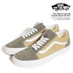 バンズ スニーカー VANS Old Skool Canvas/Suede Block Brown メンズ オールドスクール シューズ ヴァンズ 送料無料 ストリート