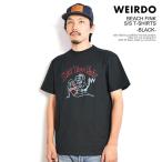 ウィアード Tシャツ WEIRDO BEACH FINK - S/S T-SHIRTS -BLACK- メンズ 半袖 グラフィックTシャツ アメカジ 送料無料