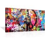 ARTJOY 絵画 アートパネル PEACE MAKER 20x40cm インテリア ポップ グラフィック グランジ ストリート Banksy アートジョイ