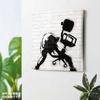 ショッピングアート作品 バンクシー Banksy キャンバスパネル Chair Smash バンクシー グラフィティアート 作品 ポスター