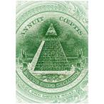 アートポスター A4 ピラミッド 新世界秩序 都市伝説 ドル札 目玉 古代 宗教 天文 神秘的 運気 絵 画 アメリカ
