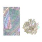 [ メール便可 ] 螺鈿工芸素材 カッターで切れる青貝シート1枚＆青貝粉1gセット 【 螺鈿 らでん 貝飾り 貝片 】