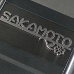 表札 マンション ステンレス おしゃれ 切り文字 マグネット レーザーカット オーダーサイズ ブラック LSBF