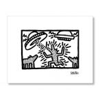 【出荷区分C】絶版ポスター　キース・ヘリング　Keith Haring: Untitled, 1982 (dogs with UFOs)　【アートポスター】