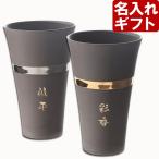 ギフト プレゼント 名入れ 陶器 タンブラー ペア 美濃焼リングカップ330ml 化粧箱 ペアグラス 結婚記念 お中元 母の日 誕生日 還暦 爆買