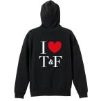 陸上競技 マラソン パーカー メンズ ウェア プルオーバー 「I LOVE Track &amp; Field」 (AW)