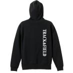 陸上競技 マラソン パーカー メンズ ウェア プルオーバー 「TRACK &amp; FIELD シンプルデザイン」 (AW)