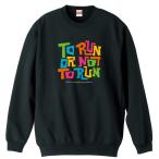 陸上競技 マラソン トレーナー スウェット 「TO RUN OR NOT TO RUN」 (AW)