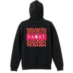 陸上競技 マラソン パーカー メンズ ウェア プルオーバー 「ヒョウ柄 FAST」 (AW)