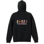 陸上競技 マラソン パーカー メンズ ウェア ジップ 「8-bit風 陸上ゲーム ラン編」 (AW)