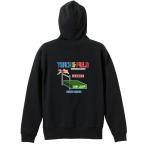 陸上競技 マラソン パーカー メンズ ウェア ジップ 「8-bit風 陸上ゲーム 走高跳編」 (AW)