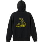 陸上競技 マラソン パーカー メンズ ウェア プルオーバー 「アメコミ風 走幅跳」 (AW)