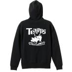 テニス パーカー メンズ ウェア プルオーバー 「テニスカートゥーン 七転び八起き」 (AW)