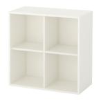 IKEA イケア オープンキャビネット オープンシェルフ リビング収納 ホワイト 書庫 棚  EKET 北欧家具 組立て 収納ボックス