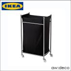 IKEA  イケア  ランドリーバスケット キャスター付き ランドリーバッグ ブラック