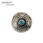  Conti .1.5cm индеец ювелирные изделия бирюзовый кожа маленький сплав Biker (con1f-b1)