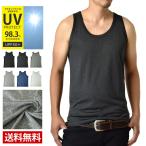 タンクトップ メンズ クルーネック カチオンドライ 吸汗速乾 接触冷感 UVカット UPF50+ 半袖 Tシャツ 脇汗対策 ラッシュガード 水陸両用 セール mens