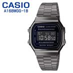ショッピングCASIO カシオ CASIO A168WGG-1B 並行輸入品 腕時計 メンズ レディース ガンメタ グレー ブラック液晶 クラシック レトロ デジタルウォッチ ユニセックス