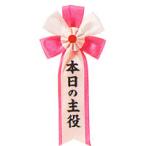 【メール便対応2個まで】本日の主役 パーティーグッズ・キ章・タスキ・腕章