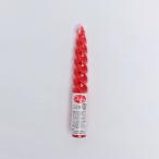 6インチスパイラルキャンドル シュリンク 赤  1箱12本入り ろうそく パーティーグッズ 雑貨 インテリア