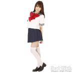 コスプレ コスチューム セーラ服２（えんじ）リボン （Lサイズ） セーラー服 女装男子