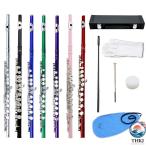  начинающий C флейта, переносная сумка, чистка комплект, подставка, ребенок предназначенный перчатки, серебряный Gold,.. картер подушка, рука полировальный, яркий цветный ..