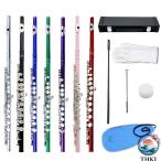  начинающий C флейта, переносная сумка, чистка комплект, подставка, ребенок предназначенный перчатки, серебряный Gold,.. картер подушка, рука полировальный, яркий цветный ..