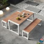  сад стол комплект наружный обеденный стол . bench 3 позиций комплект веранда стол стул место хранения возможность . починка . простой стол 1 шт. стул -2 ножек B