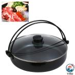  кастрюля для скияки 4-5 человек для примерно 30cm стекло крышка имеется мощный фтор обработка все . источник соответствует портативная плита IH кухонная посуда и т.п. мощный фтор обработка . долговечность? мытье ..UP царапина . загрязнения . сильно 