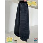  тренировочный брюки Kids девочка ребенок в клетку широкий распорка брюки casual толстый обратная сторона ворсистый ножек длина эффект защищающий от холода теплый свободно осень-зима одежда обычно надеты спорт Rao