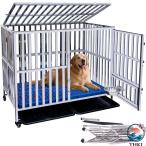 犬のケージステンレス鋼ペットケージ...