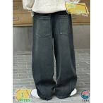  теплый Denim брюки обратная сторона мохнатый обратная сторона ворсистый Kids длинные брюки распорка длинные брюки ji- хлеб G хлеб Kids низ мужчина ребенок одежда Junior 