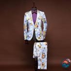  stage костюм Mai шт. мужской мужчина Dance одежда Dance мужской костюм мужской костюм цветочный принт караоке концерт презентация o-ke -тактный 