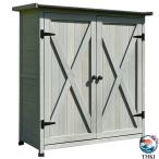  место хранения наружный маленький размер из дерева из дерева место хранения двустворчатая дверь место хранения шкаф потолок Asphalt одиночный имеется обе открытие дверь имеется шкаф маленький магазин веранда подставка двор гараж гараж . колесо место место хранения 