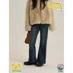  обратная сторона ворсистый flare pants Kids девочка осень-зима Denim брюки flair ботинки cut брюки G хлеб карман защищающий от холода теплый . хлеб обратная сторона боа низ ребенок Junior посещение детского сада 