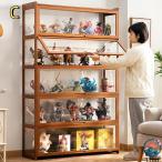 5層 大きい ホビー用収納ケース?ボックス 透明 フィギュアケース ディスプレイケース ンケース フィギュアディスプ コレクターアイテム 収納キャビネット ブラッ