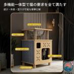  башня для кошки из дерева кошка bed из дерева под дерево компактный compact кошка tower натуральный сосна дерево крепкий устойчивость выдерживаемая нагрузка лен трос прозрачный космический корабль кошка для развлечение место .. коготь .. многофункциональный 