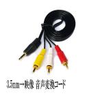 AUX ケーブル 3.5mm 4極 変換RCA (映像・音声ステレオ)コード 1.5ｍ 金メッキ端子