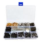 �X�i�b�v�{�^�� 120�Z�b�g 12.5mm 4�F �ł���t�� �o�l�z�b�N ���U�[�N���t�g ���[�P�[�X�t��