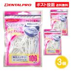 ショッピングフロス 【100本入・大容量】フレッシュ フロスピック 100本入り 3個セット デンタルフロス