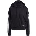 adidas（アディダス）　28743　GL1462　マルチSP　レディース ESS 3ストライプス フルジップスウェットパーカー　21Q1