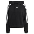 adidas（アディダス）　28751　GL1460　マルチSP　レディース ESS 3ストライプス クロップスウェットパーカー　21Q1