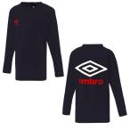 UMBRO（アンブロ）　UMJQJB51　NVY　マルチSP　Ｔシャツ　ジュニア 長袖コットンシャツ　21SS