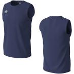 UMBRO（アンブロ）　UMUPJA66　NVY　サッカー　インナーシャツ　WRワンポイントノースリーブクルーシャツ　20SS